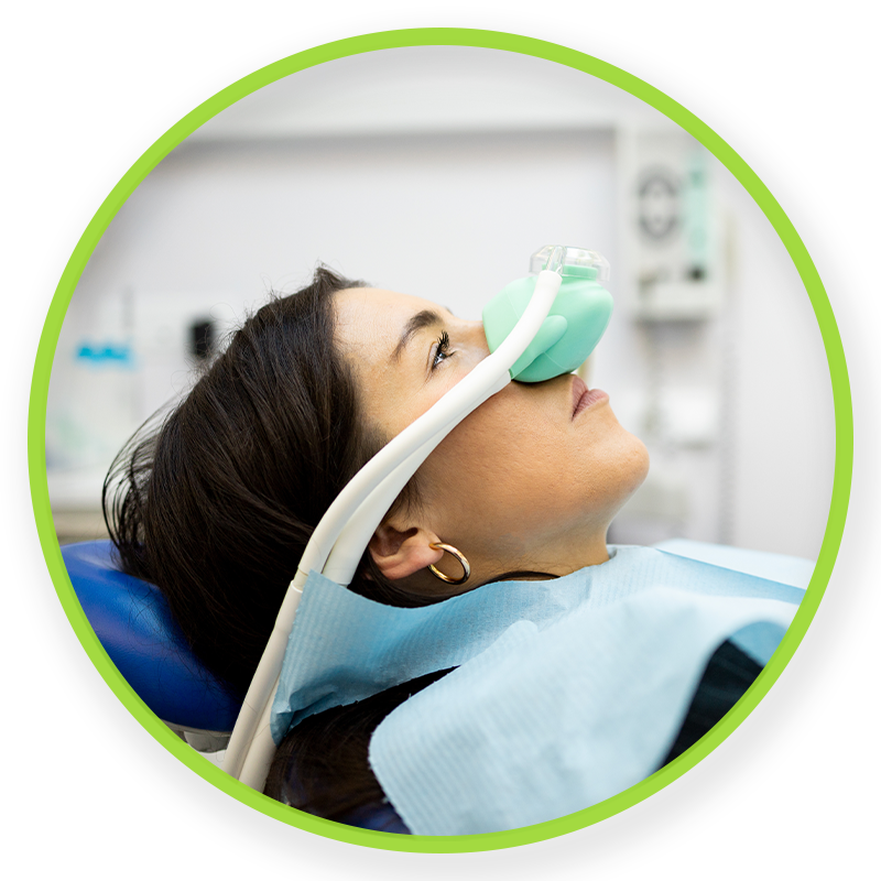 woman going through sedation